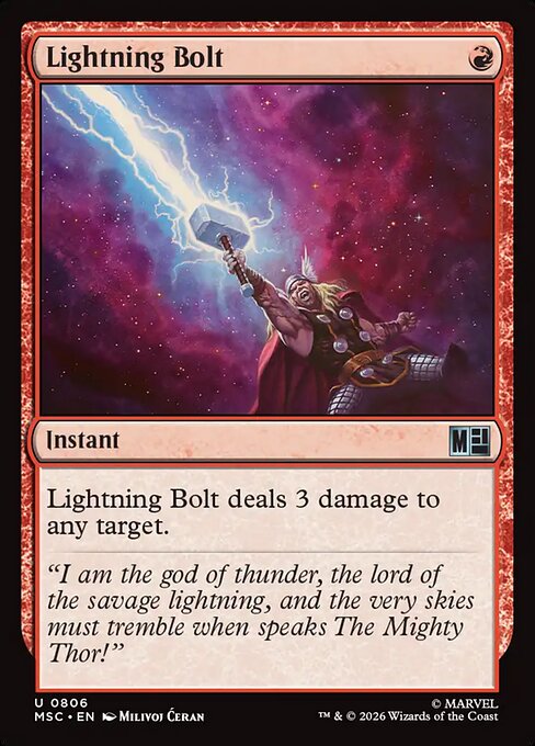 Lightning Bolt instant spell